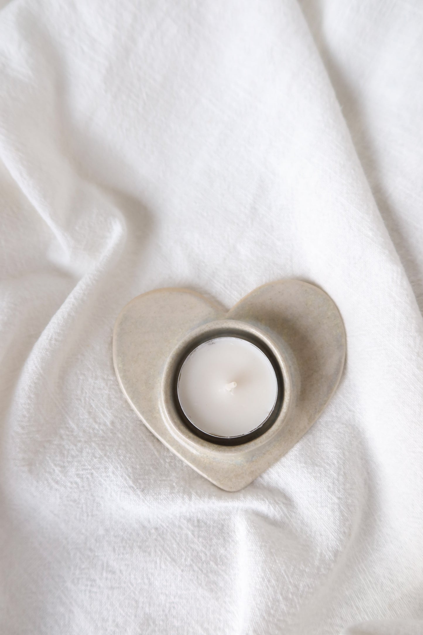 love heart tealight candle holder