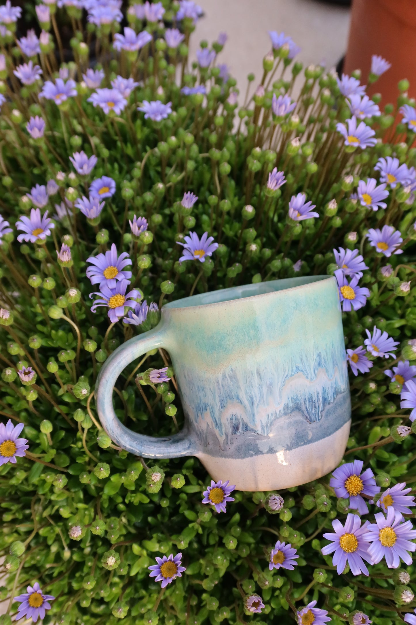 seaside stripe mug